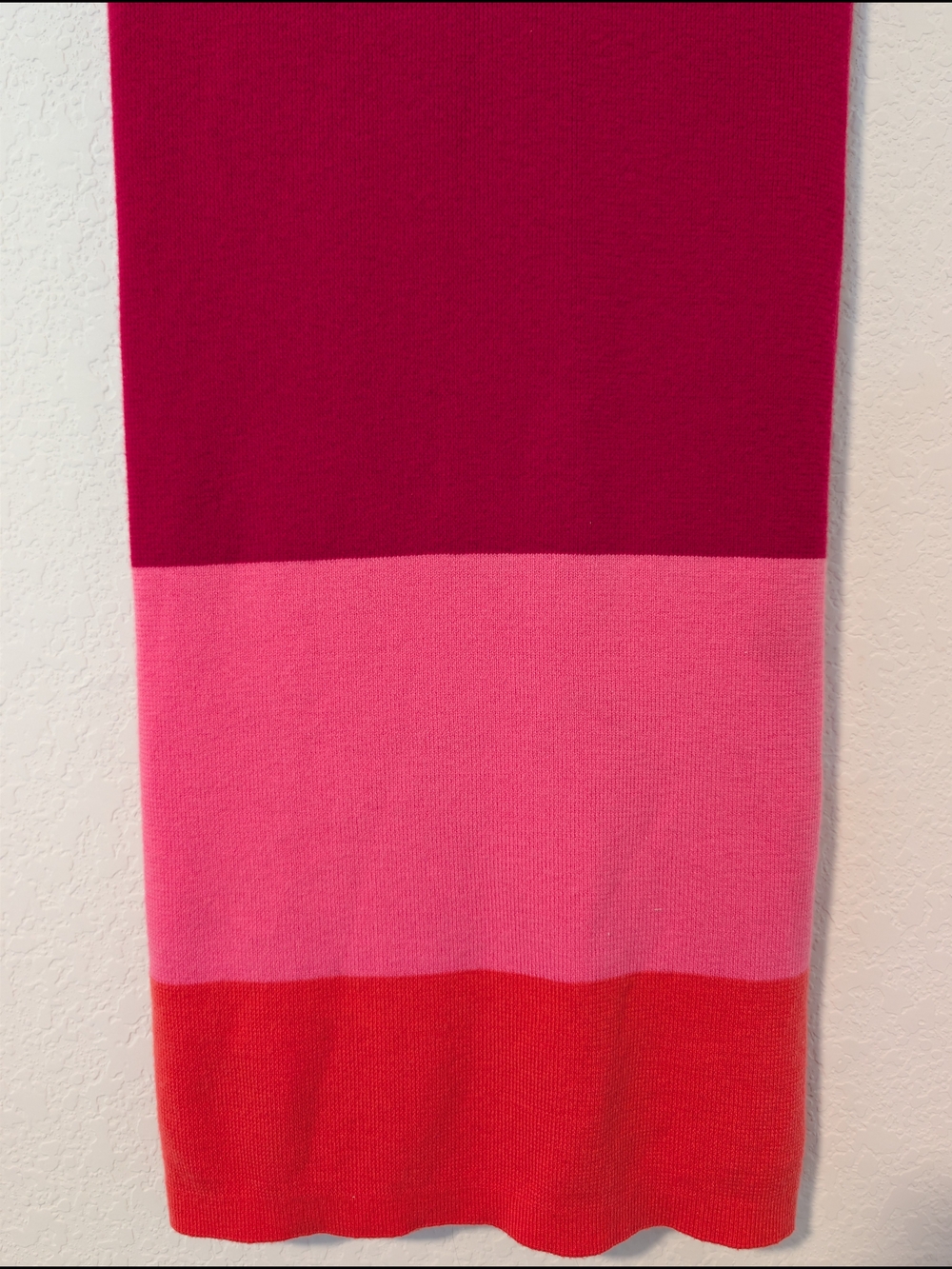 Camila Coelho Pink Orange Colorblock Open Tie Back Halter Emlyn Knit Midi Dress - Picture 6 of 13
